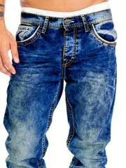 American Snowflake Jeans, Fashionable and Versatile Straight-Leg Pants