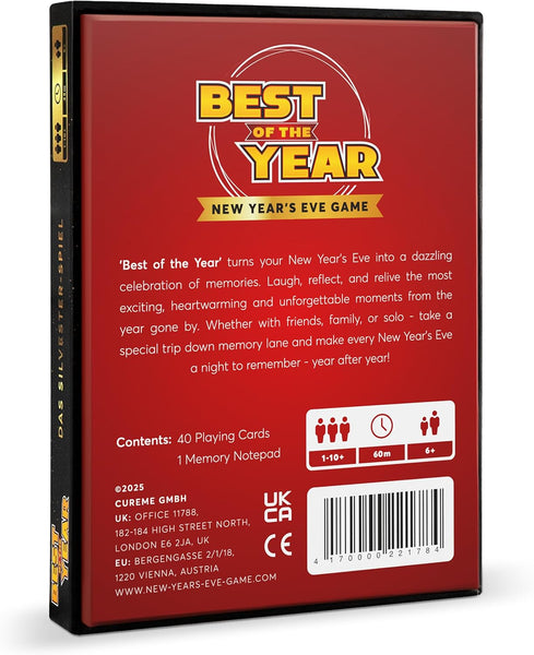 BEST of the YEAR – the Feel-Good Game for New Year’S Eve 2025 | Sparks Meaningful Conversations | Gift Idea for Secret Santa & Holiday Family Game Night for Adults & Kids | 1–10 Players