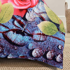 4pcs Printed Duvet Cover Set, Soft Comfortable Multi-design Printed Bedding Set, For Bedroom, Guest Room (1 Fitted sheet + 2 Pillowcases + Without Core) Trendy Design, Soft Fabric, Brushed Material, Lightweight