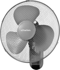 Schallen GREY 16 Inch Wall Mounted Fan with Remote Control, Oscillating Cooling Fan 40cm, 3 Speed Settings, Timer Function, Quiet Wall Fan for Bedroom, Office, Kitchen, Garage, Home Cooling Fan UK, Adjustable Tilt Air Circulator, Energy Efficient Wall Fan