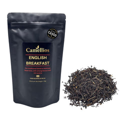 English Breakfast Tea - Loose Leaf Black Tea - Premium 100g Pack (40–50 Cups) - Smooth, Rich & Full-Bodied