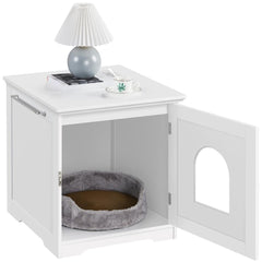Costoffs Enclosed Litter Box, Decorative Cat House, Pet Side Table, Indoor Pet Crate, Cat Litter Box Enclosures, Decorative Litter Box, Versatile Furniture, Cat Washroom for Living Room, Hallway, Bathroom