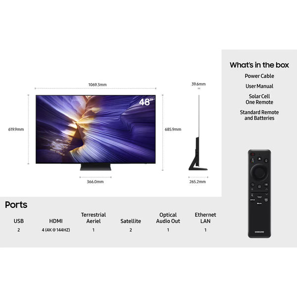 Samsung QE48S93FAEXXUU 48 Inch OLED 4K Ultra HD Smart TV