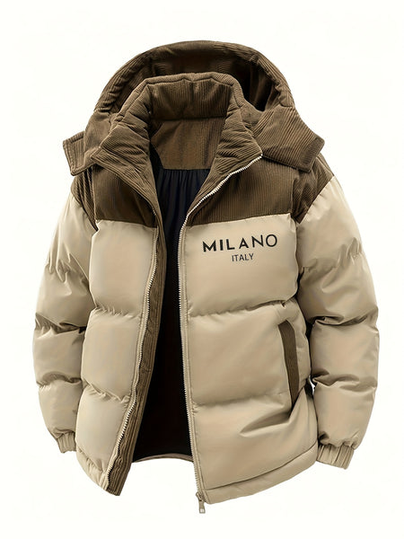 Men'S Casual Fashion Outdoor Outing Print Imitation Jacket
