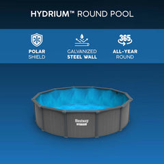 Bestway® Hydrium™ 18Ft (5.4M) round Steel Wall above Ground Pool Set