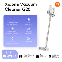 Xiaomi Vacuum Cleaner G20, with 2-in-1 brush nozzle for home sweeping cleaning, 25000Pa strong cyclone suction, 0.66L dust cup, handheld vacuum cleaner