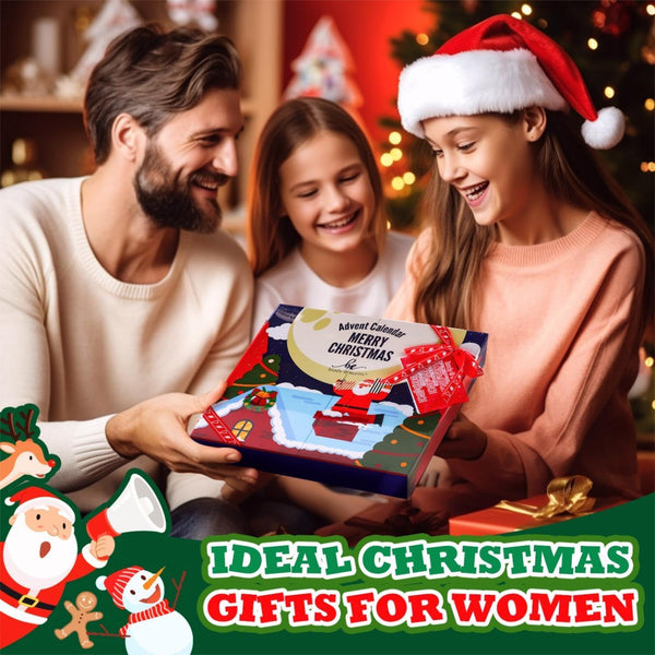 Advent Calendar 2025 Christmas for Women, 24Pcs Bath Sets for Women Gift Christmas Spa Gift Set with Christmas Tree Bracelet, Bubble Bath, Xmas Decorations Etc, Xmas Gift Idea for Mum, Daughter