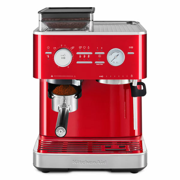 Kitchenaid Semi Auto Espresso Machine with Burr Grinder, 5KES6551BCA