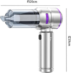 Flexup V-21 Blower & Vacuum, Three Speed Adjustment Functions, Portable & Rechargeable High Power Handheld Cordless Vacuum for Car, High Suction Power, Wireless, Brushless (Black)