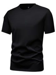 5pcs Men'S Short Sleeve T-Shirts Summer New Arrival Light Board Multi-Color Round Neck Clothing Pullover Casual Sports Apparel Men'S Tops