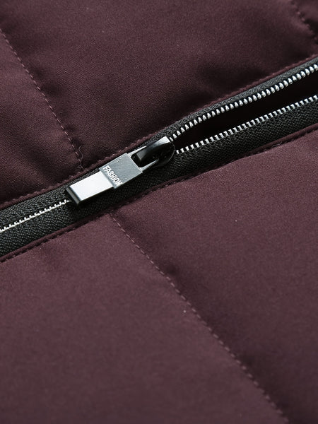 Men's Casual Collar Fashion Coat Men's New Young and Middle-aged Autumn and Winter Plus Velvet Padded Warm -padded Jacket.
