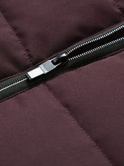Men's Casual Collar Fashion Coat Men's New Young and Middle-aged Autumn and Winter Plus Velvet Padded Warm -padded Jacket.