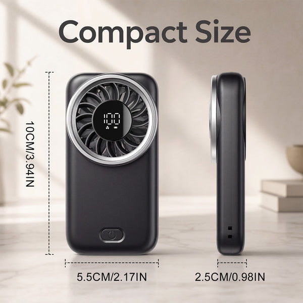 USB Rechargeable Small Fan for Outdoor Handheld Mini Fan 5 Speeds Compact Pocket-Sized Portable Small Personal Fan for Travel, Cruise, Concerts, Makeup, Summer Gifts for Women Men