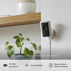 Ring Plug-In Indoor Camera plus White - 2 Pack