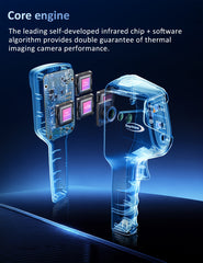 Raythink Handheld Infrared Thermal Imager, Temperature Measuring Thermal Camera for Floor Heating, Electrical Inspection, and Leak Detection, 160×120 IR AI Super Resolution