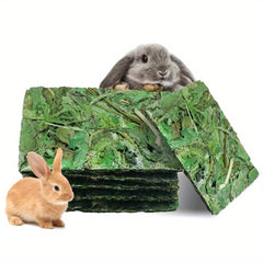 12pcs Rabbit Timothy Hay Chips Toys, Natural Bunny Molar Treats with Herbal Flowers Rabbit Chew Toys for Teeth Small Animal for Rats Chinchillas Guinea Hamsters