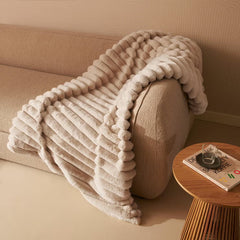 Duux Yentl Grey Heated Faux Fur Overblanket, 200 X 200 Cm