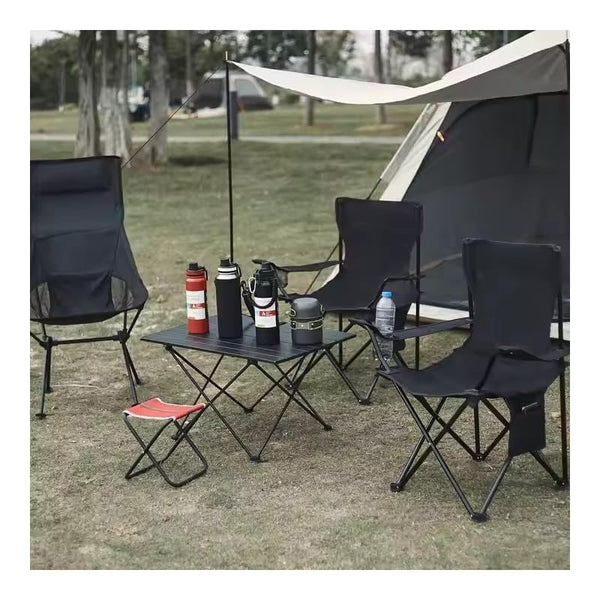 2 X Folding Camping Chair Outdoor Portable Garden Folding Camp Chair with Cup Holder