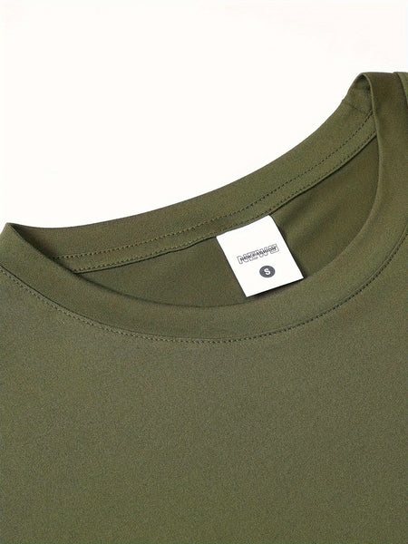 5pcs Men'S Short Sleeve T-Shirts Summer New Arrival Light Board Multi-Color Round Neck Clothing Pullover Casual Sports Apparel Men'S Tops