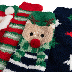 Totes Toastie Kids Socks, 4 Pack in Christmas