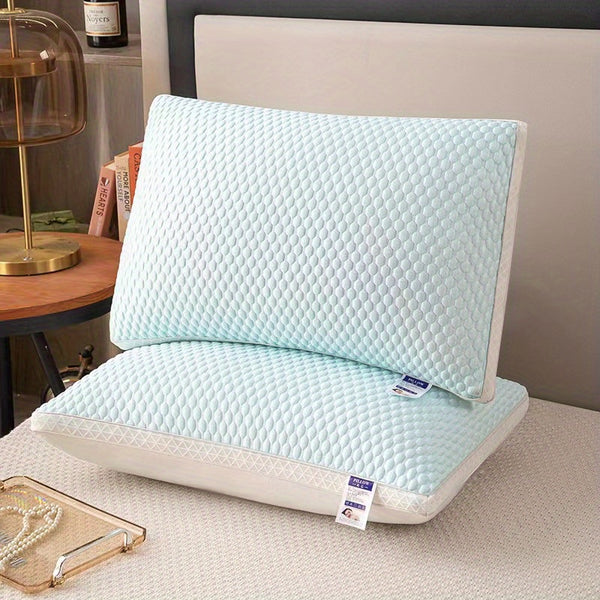 2pcs Cool and Breathable Tofu Pillow - Relax the Neck Support, Enjoy a Comfortable Sleep at Home, in the Bedroom or in the Hotel - Perfect Holiday Gift