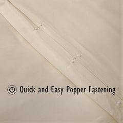 Duvet Cover Set with Matching Pillowcase Microfibre Wrinkle Resistant with Quick Popper Fastening