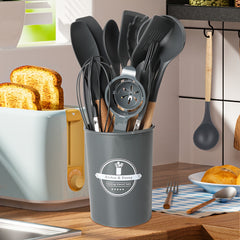 14pcs Silicone Kitchen Utensil Set - Easy Cooking And Baking Tools, Perfect for Holidays (Christmas, Valentine'S Day, St. Patrick'S Day, Graduation, Ramadan), Includes Kitchen Essentials | Modern Utensils Kitchen Additions for Every Home Chef