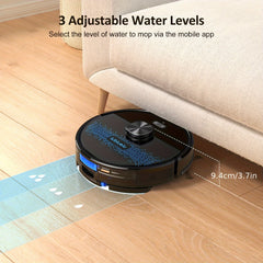 Lubluelu 2025 Latest SL60 Ultra 4500Pa Robot Vacuum And Mop Combination, Automated Vacuum, Self-Recharging, Anti-Siphon, 55Db Quiet Operation, Ultra-Slim Design, 5 Mapping Options, 24 Restricted Areas for Pet Hair on Carpets And Hard Floors