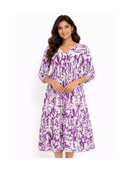 Teamwear* Women'SFloral Printed Kurta Dress for Women
