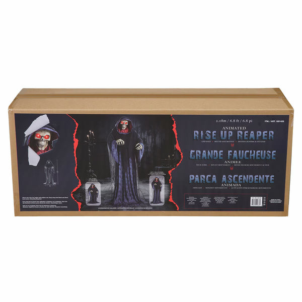 Halloween Rise up Reaper Animatronic with LED Eyes