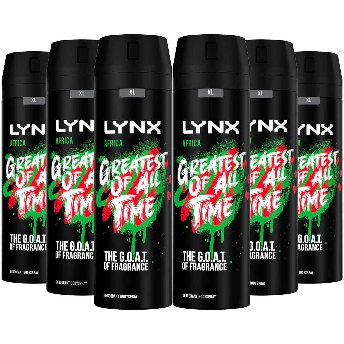 Lynx Body Spray Africa, 6 X 200Ml