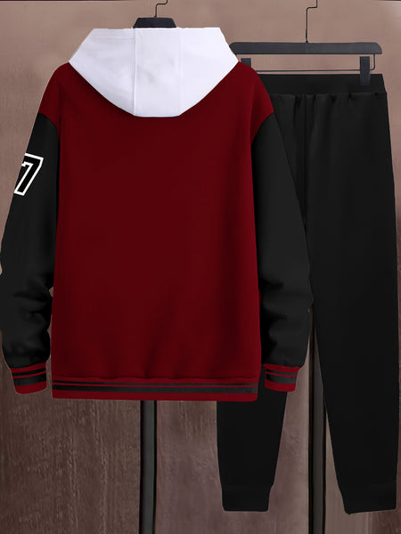 Men'S 2pcs A07 Fashion Casual Athletic Baseball Suit Set - Printed A07 Without Inner And Hat - Starry OBM