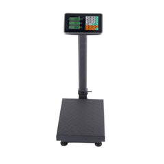 100kg deep gray high-precision electronic platform scale, iron material platform scale, 30 * 40cm tabletop, 50g division value, storage of 5 unit prices and 99 accumulations, supermarket and vegetable market logistics weighing, commercial scale.
