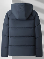 2024 Winter New Arrival Men's Outdoor Casual Padded Storm Jacket with Detachable Hood, Thickened Warm Fashionable Men's Outerwear