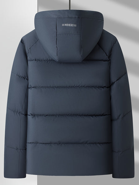 2024 Winter New Arrival Men's Outdoor Casual Padded Storm Jacket with Detachable Hood, Thickened Warm Fashionable Men's Outerwear