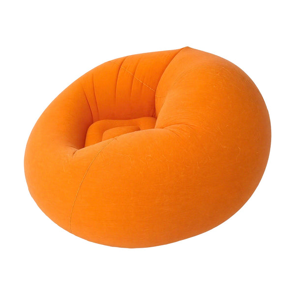 1PC Orange Spherical Inflatable Sofa, Large Inflatable Sofa, Equipped with Manual Inflation Pump, Suitable for Use in Living Room/veranda/bedroom, Size 100*100*58.5cm