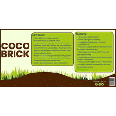 COCO BLOCK 5kg (70L) COCONUT FIBRE REPTILE FRIENDLY PLANTING COCO SOIL PH STABLE GROWING COMPOST HIGH MOISTURE RETENTION HEALTHY AERATION