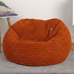 Corduroy Kids Bean Bag Chair with Filling Included - Lightweight Comfortable Beanbag Seat - Machine Washable Childrens Beanbag Furniture for Girls & Boys - 67 x 52cm