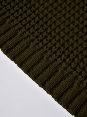 Men'S Casual Long-Sleeved Knitted Cardigan with Pockets in Autumn And Winter New Solid Color Style