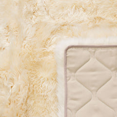 Bowron Sheepskin Area Rug 120 X 180Cm in Champagne