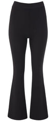Ladies Flared Trousers Stretch Fit Comfort Fit High-Waisted Flared Pants Suitable For Nurses, Carers, Teachers, School Uniform, Yoga, Travel, Casual, Office Wear