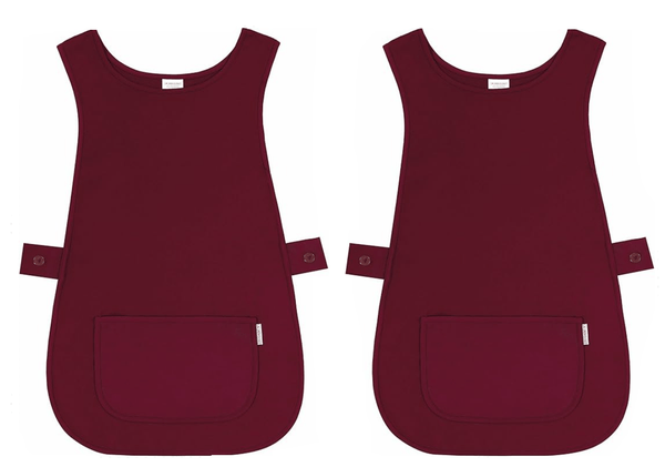 Pack of 2 Self Tabard Apron | Aprons for Men, Women, and Ladies | Professional Cooking Aprons with 2 Pockets | Adjustable Kitchen Apron for Baking, BBQ, Grilling, Gardening, Crafting, Cleaning, Painting, Barista, Restaurant Work | Cute & Stylish Gift Apro