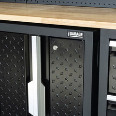 Hilka Garage Pro+ 24 Gauge Steel 9 Piece Cabinet Set