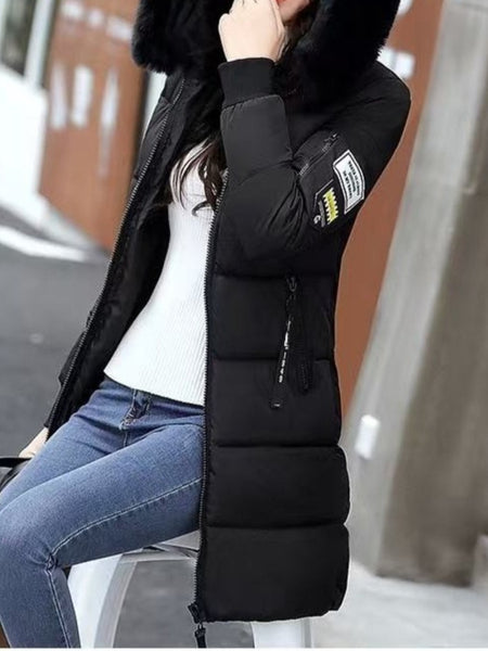 Women's thick and warm winter coat - Cold-proof jacket, suitable for daily and formal occasions - Fashionable outerwear, Women's winter clothing, formal coat, casual coat, mid-length design, easy to care for material, durable fabric
