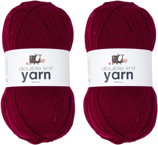 Korbond DK Beige Yarn - 100G Acrylic Wool - Lightweight, Hypoallergenic & Durable Double Knit Crochet Yarn Knitting Wool (290M Total)
