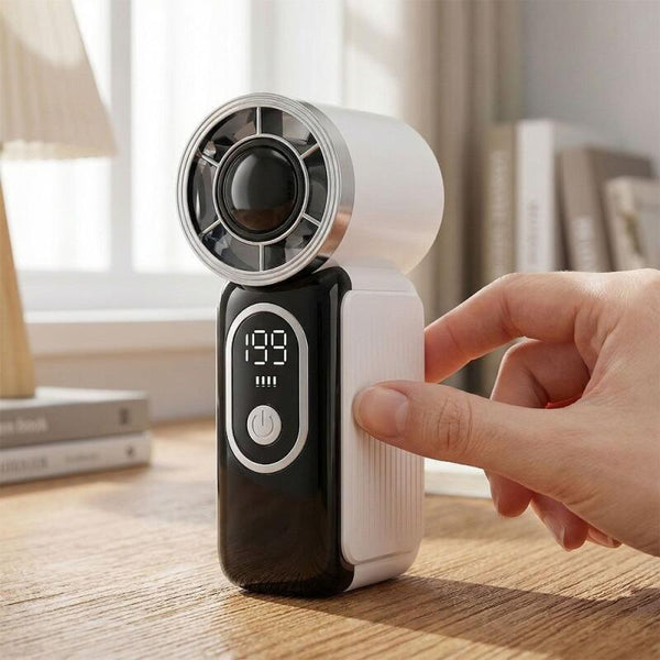 Mini handheld small fan, high-speed summer gadget, long-lasting charging, turbo, portable, compact outdoor Mini Handheld Fan With LED Display Handheld Portable Turbo Fan Cooler Fan