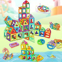 DIY Magnetic Building Blocks, Large STEM Construction Toy Set