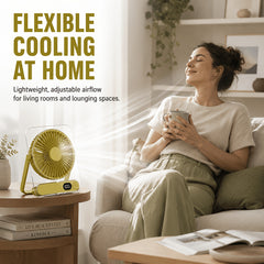 Ultra Quiet Desktop Fan Mini Air Circulator with Digital Display And Fast Cooling for Study Office And Dorm Use