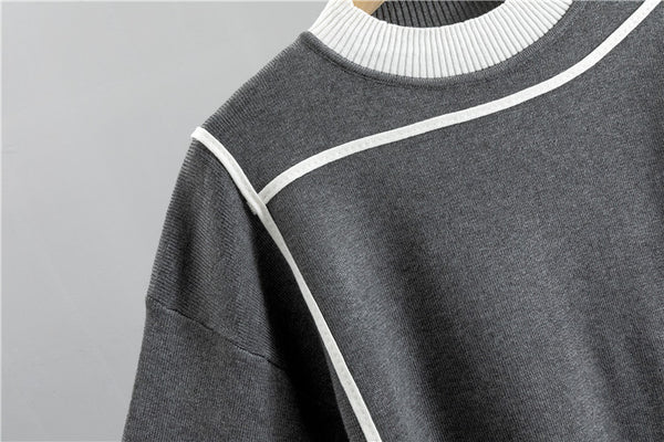 New Casual Checkered Sweater Set for Women - Trendy Style, Ideal for Spring, Autumn, And Winter