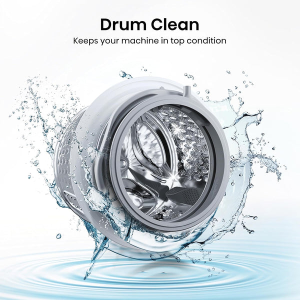Hisense 1Q Series WF1Q8041BW Freestanding 8 KG Front Load Washing Durable Inverter Machine, Steam Wash, Quick Wash, 15 Washing Programs 1400 RPM White - Energy Rating A